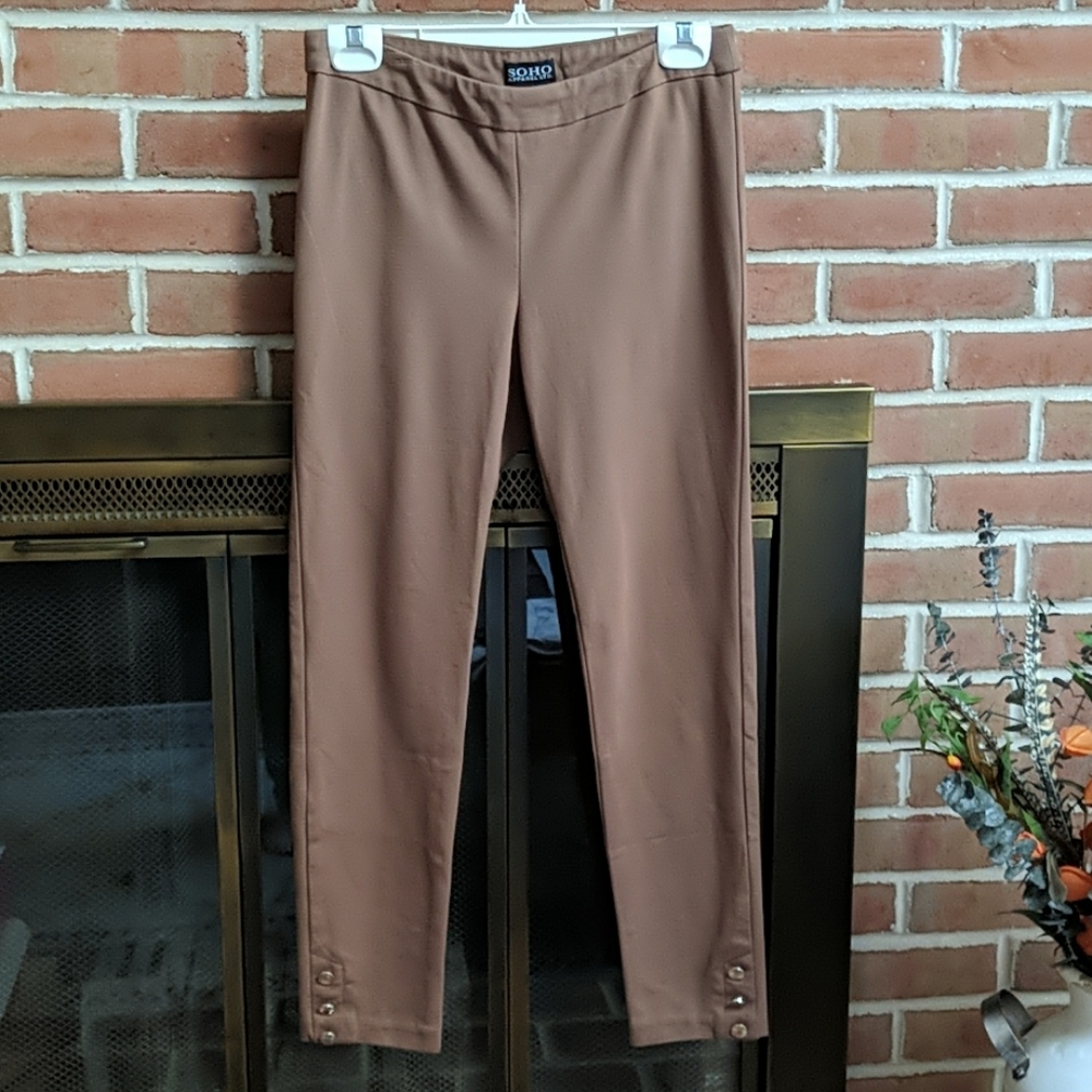 Soho Apparel Ltd. Brown Leggings
